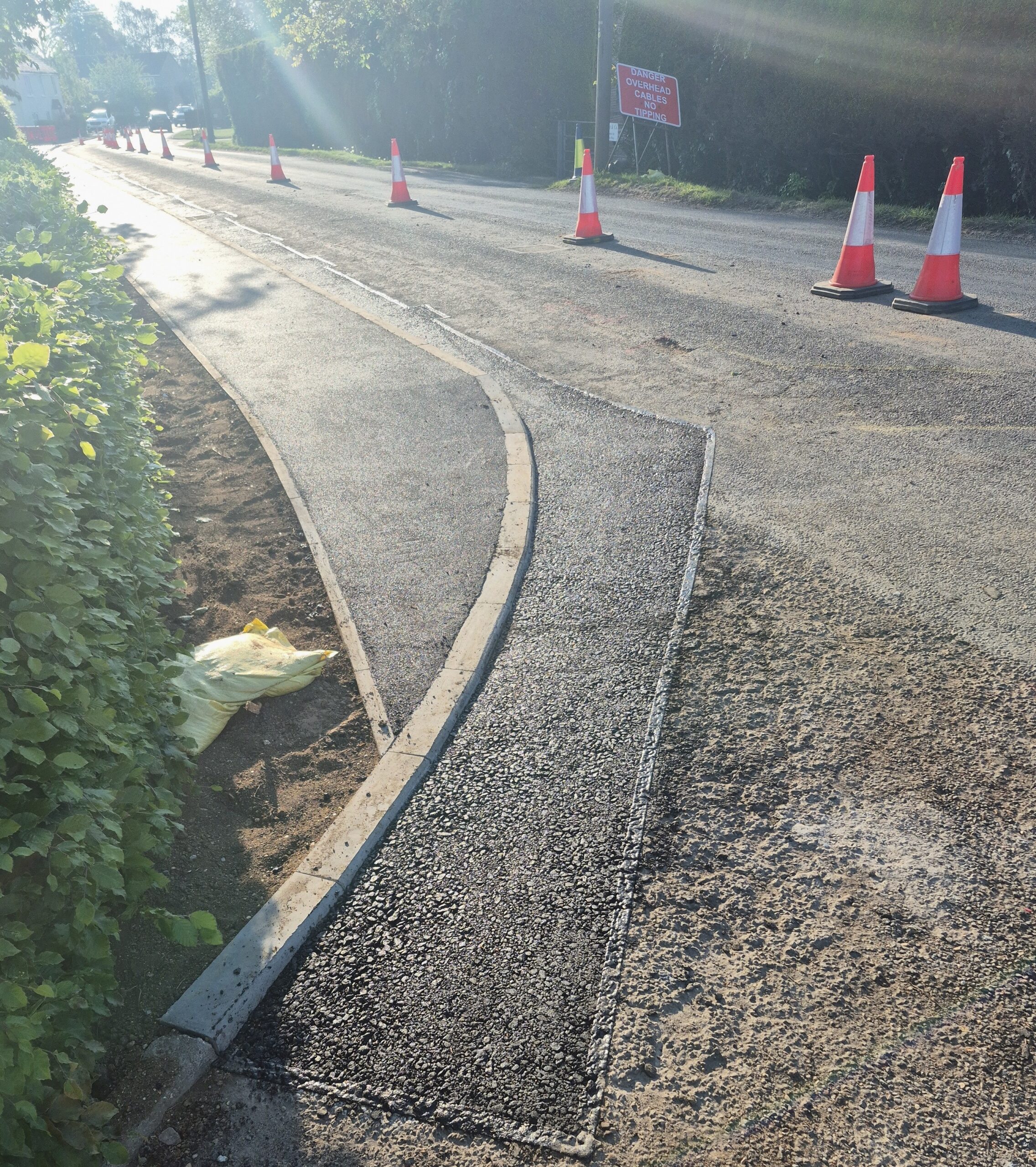 Footway improvement project at Over Road, Willingham