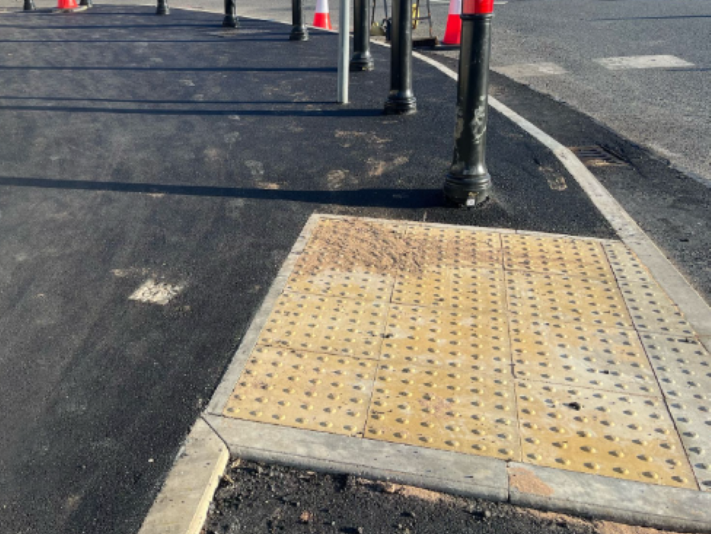 Saxon Road footway improvements by PGR Construction Phase 1